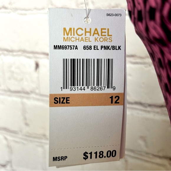 MICHAEL KORS Asymmetric One Shoulder Cutout One-Piece Swimsuit--12 - Picture 12 of 14